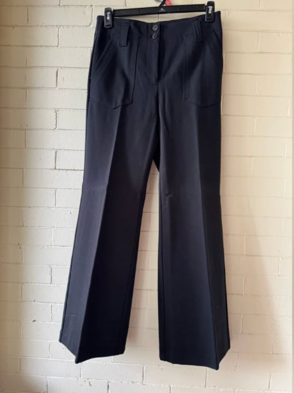 Maeve Anthropologie Naomi Black Wide Leg Trousers 16T